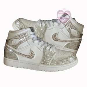 Bling Jordan 1 Womens Sneakers
